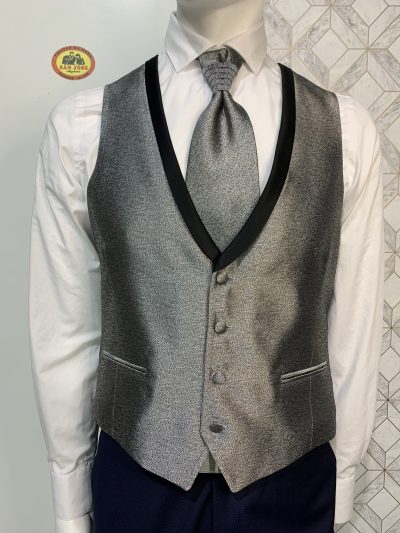 CHALECO GRIS ENZO ROMANO 7205