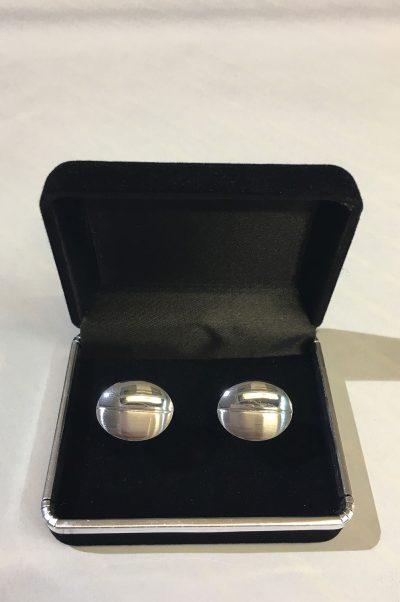 Modas San José - Gemelos plata ovalados