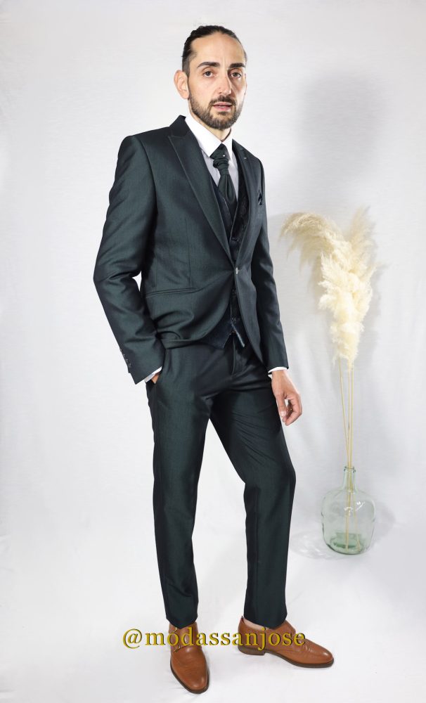 Traje Enzo Romano verde - Imagen 5
