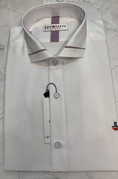CAMISA LEVORATTO VIVO CRUZADO BERENJENA