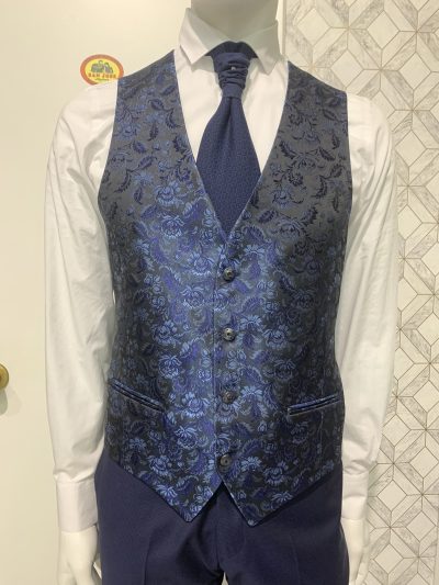 CHALECO ENZO ROMANO ESTAMPADO FLORES