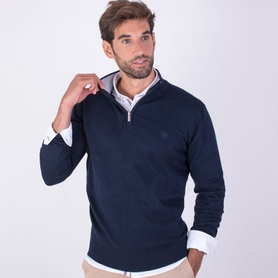 Jersey cuello cremallera Martin´s Marino