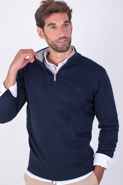 Jersey cuello cremallera Martin´s Marino