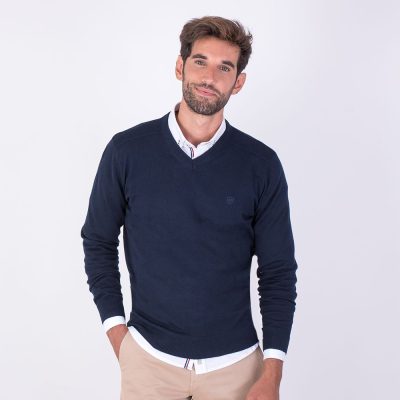 Jersey cuello pico Martin´s 380 Marino