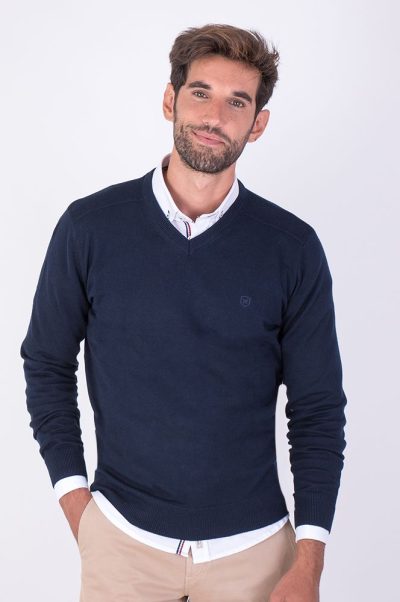 Jersey cuello pico Martin´s 380 Marino