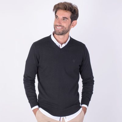 Jersey cuello pico Martin´s 380 Negro