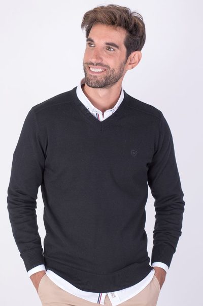 Jersey cuello pico Martin´s 380 Negro