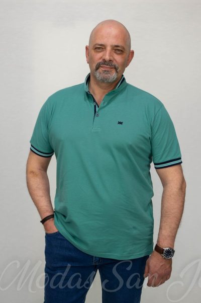 Polo manga corta cuello mao