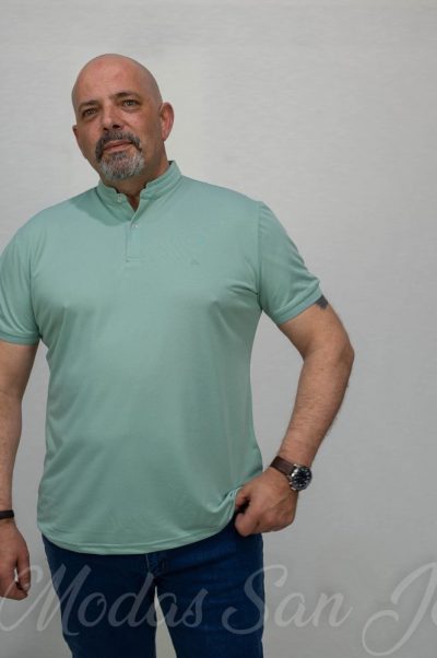Polo manga corta cuello mao
