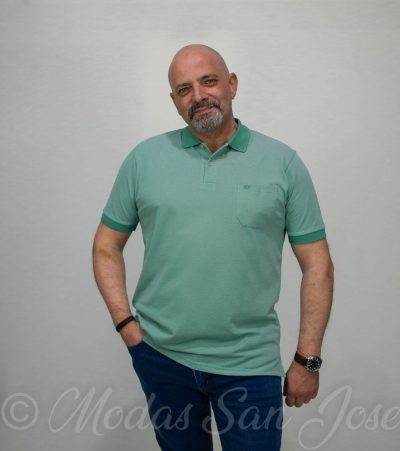 Polo manga corta bolsillo cuello