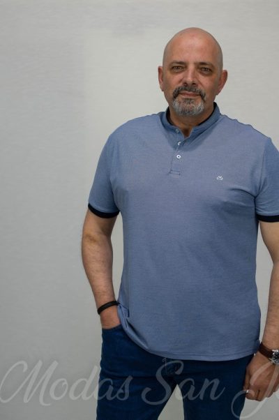 Polo manga corta cuello mao
