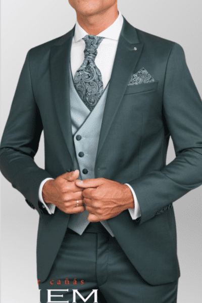 Chaleco cruzado verde Etiem