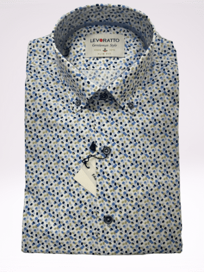 Camisa manga estampada Levoratto