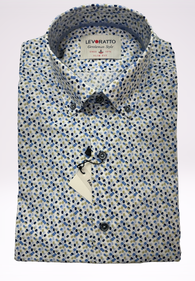 Camisa manga estampada Levoratto
