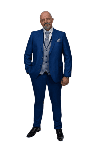 Traje azul klein suit K´arte Logan