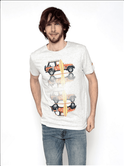 Camiseta calavera furgo 4x4 Brave soul