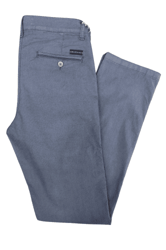 Pantalón chino recto Moustache azul fuel