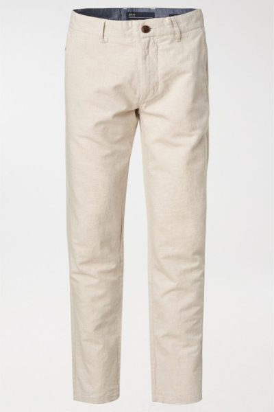 Pantalon chino lino Salsa jeans beige
