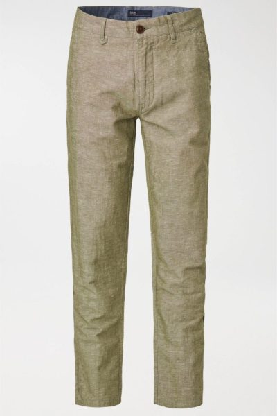 Pantalon chino lino Salsa jeans verde