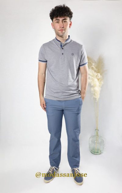 Polo cuello mao Coronel Tapioca