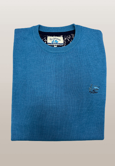 Jersey cuello redondo La Vespita azul