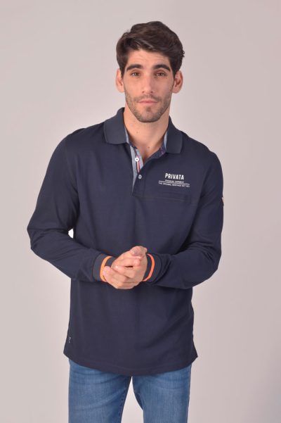 Polo manga larga PRIVATA 2605