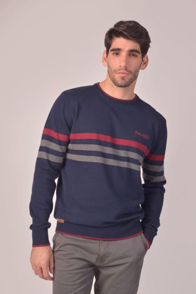 Jersey cuello redondo Privata 2807 marino