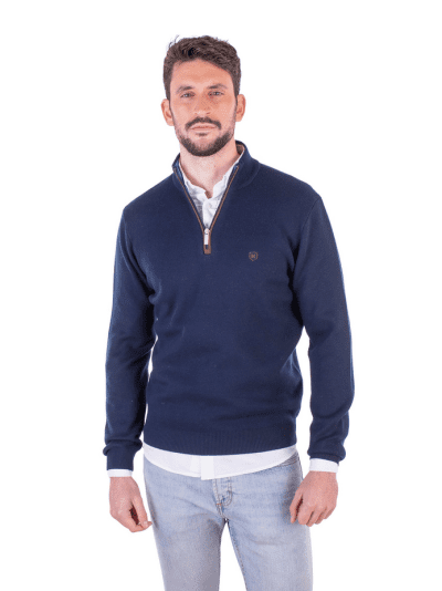 Jersey cuello cremallera marino Martin´s