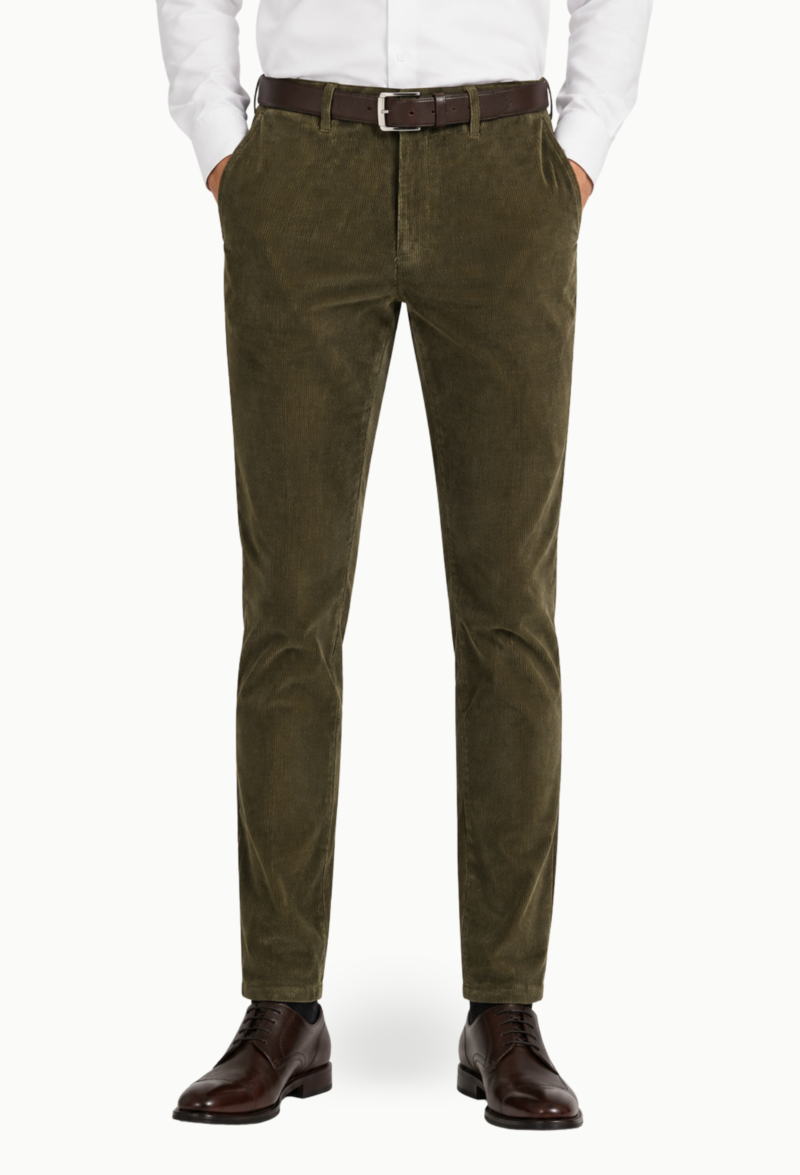 Pantalón Pana con elástico Luiyis Verde