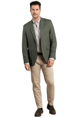 Americana lino verde