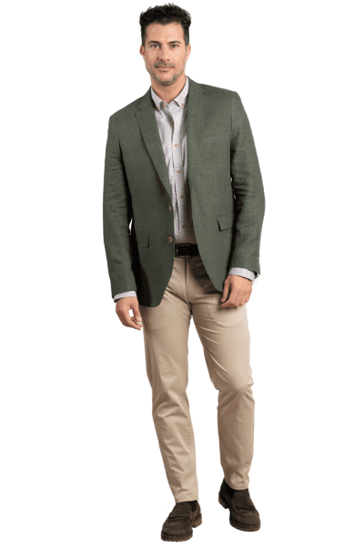 Americana lino verde