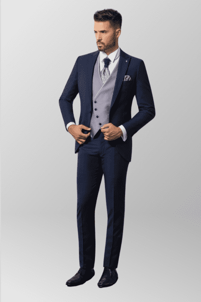 Traje novio azul Giovanni Ricci 210