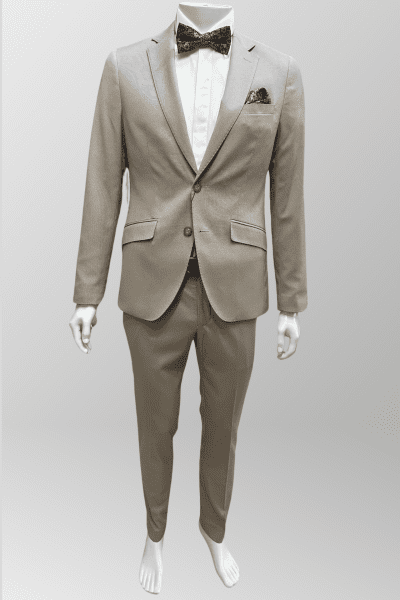 Traje Roberto Bassi beige