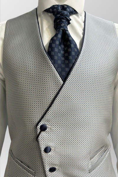 Corbaton jacquard azul Etiem