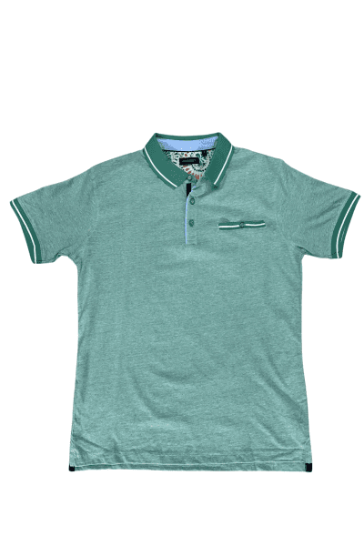 Polo verde falso liso Hosiery