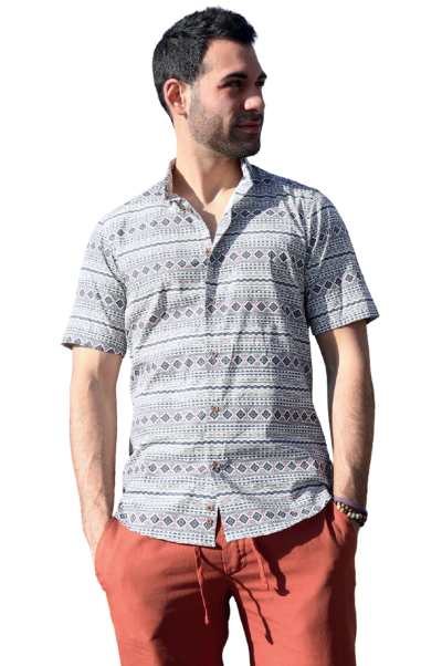 Camisa geometrico Urban Button