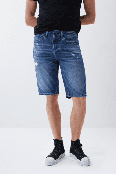 Bermuda vaquera regular rotos Salsa jeans