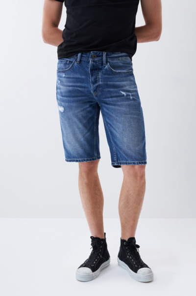 Bermuda vaquera regular rotos Salsa jeans