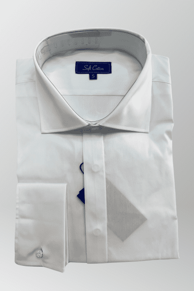 Camisa lisa con botones ocultos Tem