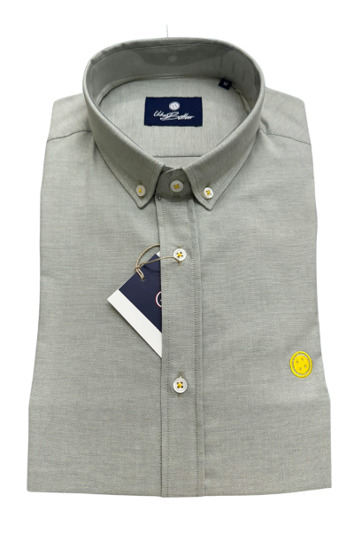 Camisa lisa verde Urban Button