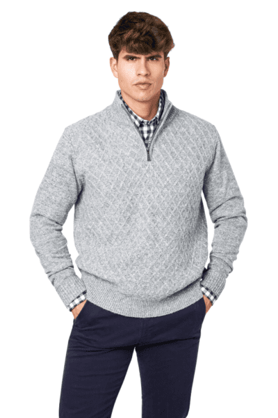 Jersey cremallera gris Sts