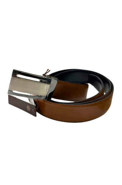 Cinturón chapa reversible marrón/negro Cencibel