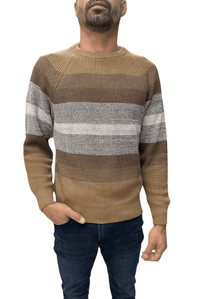 Jersey cuello redondo camel Rowing