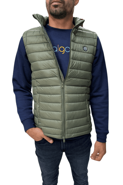 Chaleco guateado verde Don Algodon