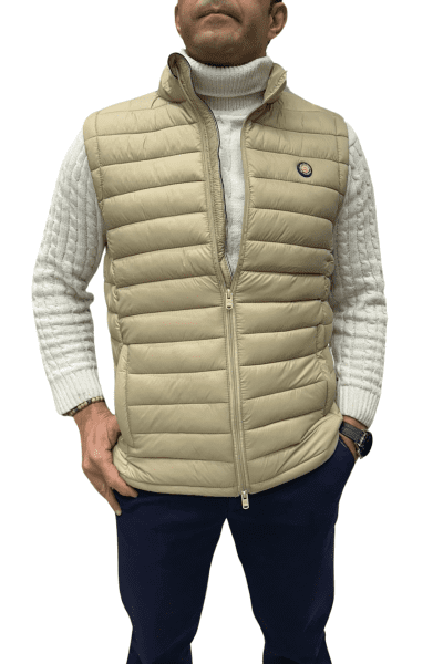 Chaleco guateado Beige Don Algodon