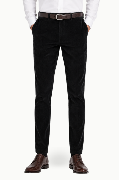 Pantalón de Pana Hombre Luiyi’s Chino Recto Negro