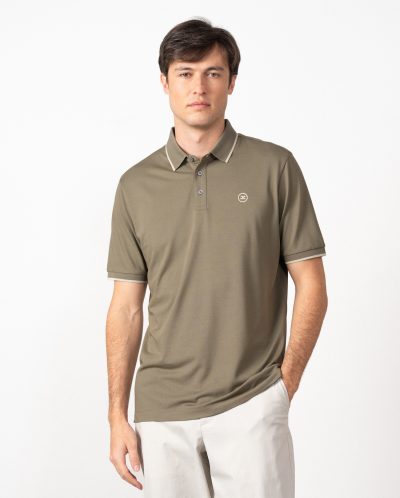 Polo estructura mercerizado Etiem kaki