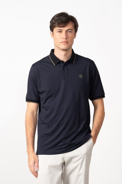Polo estructura mercerizado Etiem marino
