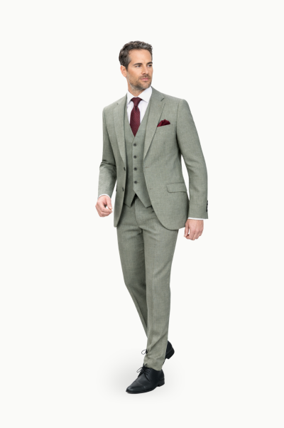 Traje con chaleco julio Capheli Verde