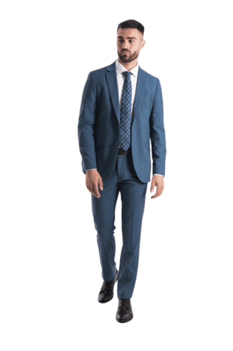Traje regular fit azul Selinac